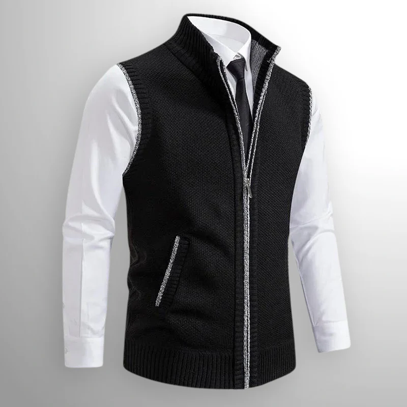 The Marcus Full-Zip Knit Vest