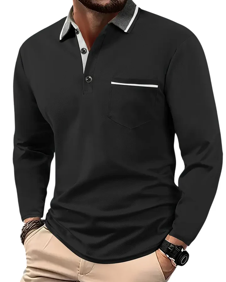 The Rafael Long-Sleeve Polo