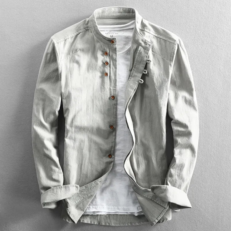 The Hiroshi Japanese Linen Shirt