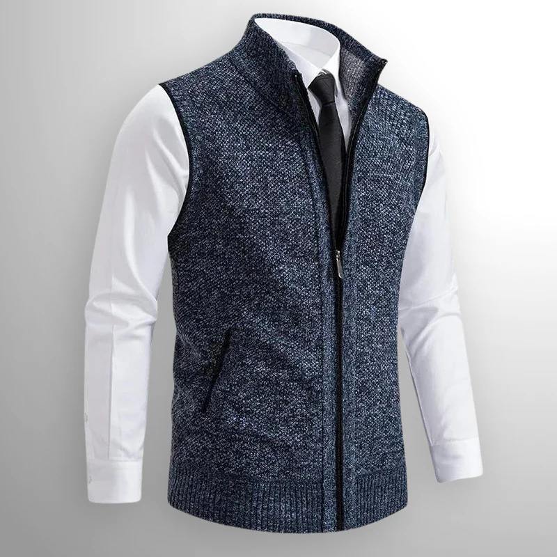 The Marcus Full-Zip Knit Vest